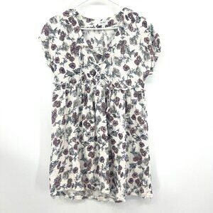 True Craft Originals 100% Cotton Gauze Floral Dress Women's Small